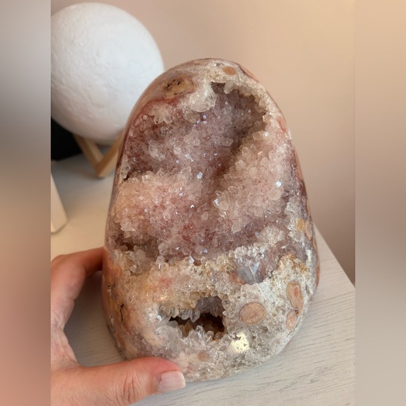 Pink Amethyst Crystal - druzy pink amethyst collector’s piece - statement piece - Picture 1 of 5